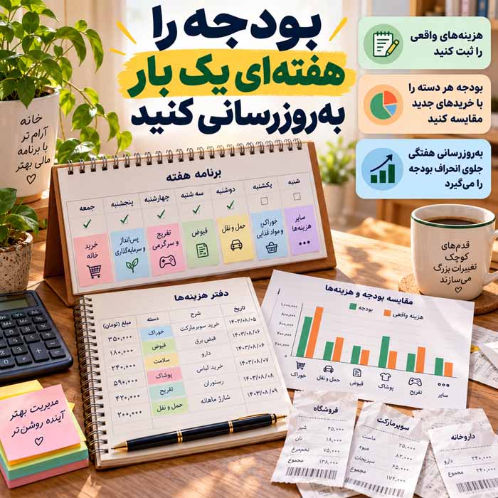 چگونه برای خرید جهیزیه بودجهبندی کنیم؟؛ اولویتبندی وسایل ضروری؛ راههای کاهش هزینه بدون خرید اضافی بودجه را هفتهای یک بار بهروزرسانی کنید