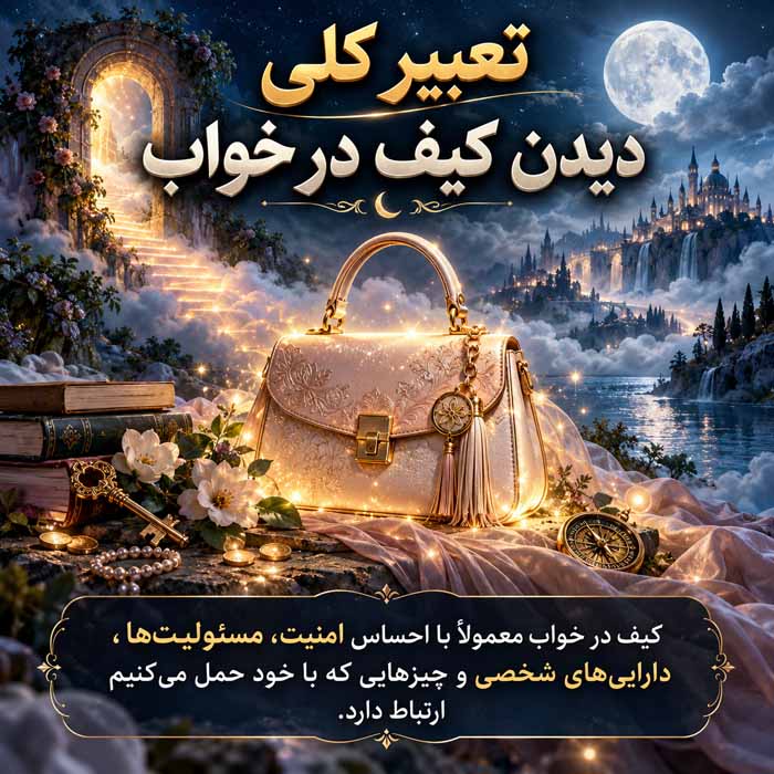 تعبیر کلی دیدن کیف در خواب