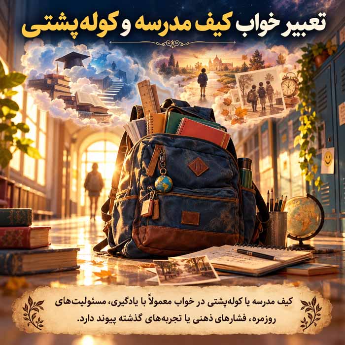 تعبیر خواب کیف مدرسه و کوله‌پشتی