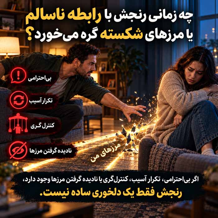 کینه در رابطه چگونه شکل میگیرد؟؛ نشانههای رنجش پنهان؛ راههای جلوگیری از فاصله عاطفی چه زمانی رنجش با رابطه ناسالم یا مرزهای شکسته گره میخورد؟