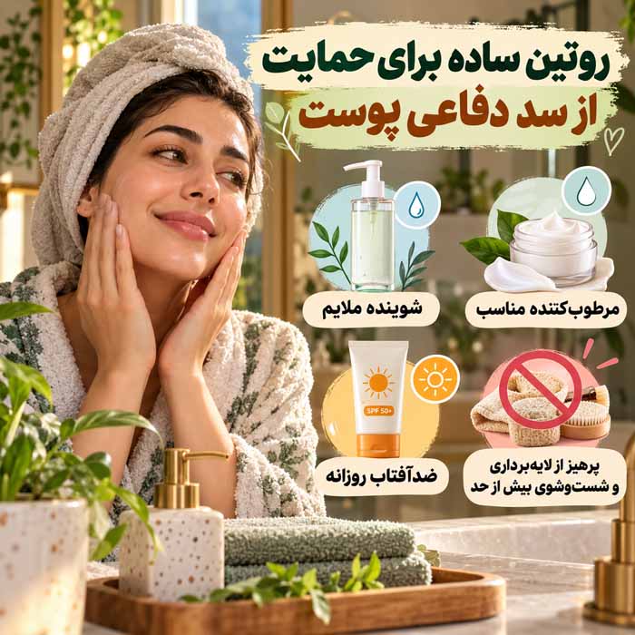 میکروبیوم پوست چیست؟؛ باکتریهای مفید چگونه از پوست محافظت میکنند؟؛ نقش آن در سلامت و تعادل پوستی روتین ساده برای حمایت از سد دفاعی پوست