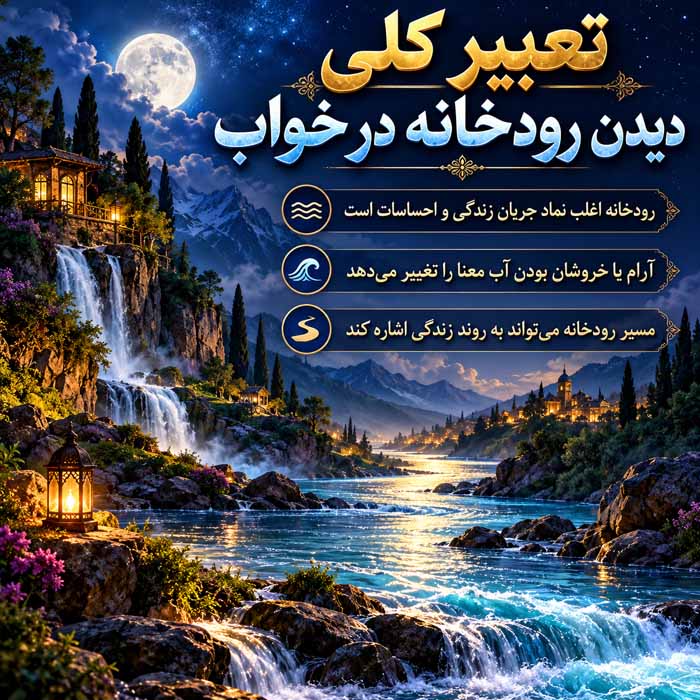 تعبیر خواب رودخانه؛ معنی آب زلال، رودخانه خروشان و عبور از رود تعبیر کلی دیدن رودخانه در خواب