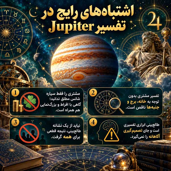 اشتباه‌های رایج در تفسیر Jupiter