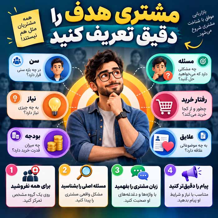 مرحله اول؛ مشتری هدف را دقیق تعریف کنید