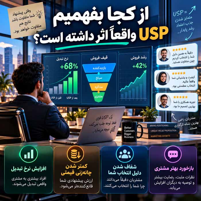 از کجا بفهمیم USP واقعاً اثر داشته است؟