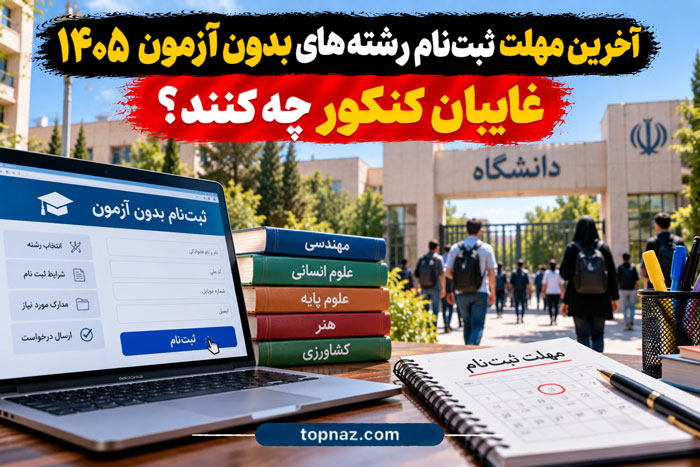 پایان مهلت ثبت‌نام دانشگاه بدون آزمون
