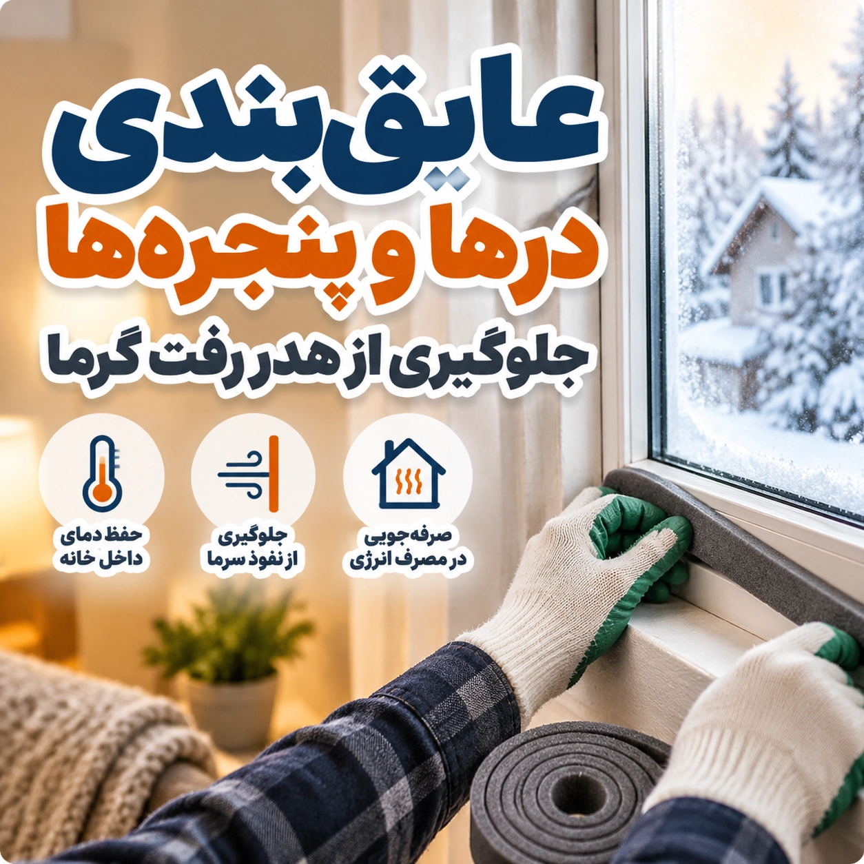 خانه شما برای سرمای پاییز و زمستان آماده است؟ عایقبندی درها و پنجرهها؛ جلوگیری از هدررفت گرما