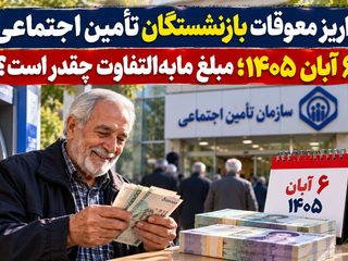 واریز معوقات بازنشستگان تأمین اجتماعی ۶ آبان ۱۴۰۵؛ مبلغ مابه‌التفاوت چقدر است؟